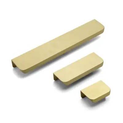 rear fixing satin brass